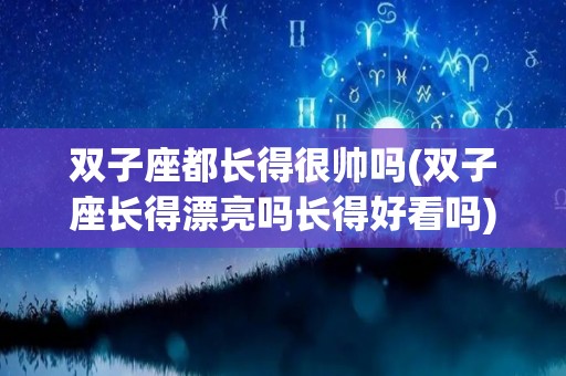 双子座都长得很帅吗(双子座长得漂亮吗长得好看吗)
