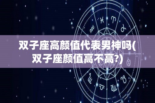双子座高颜值代表男神吗(双子座颜值高不高?)
