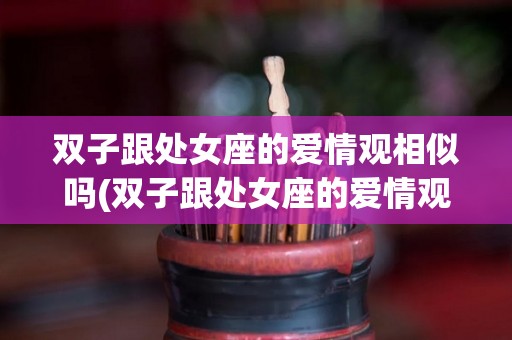 双子跟处女座的爱情观相似吗(双子跟处女座的爱情观相似吗女生)