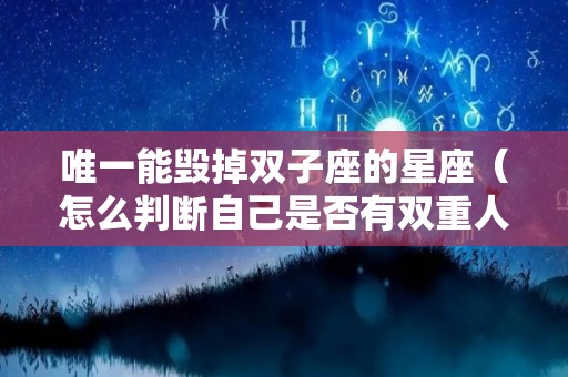 唯一能毁掉双子座的星座（怎么判断自己是否有双重人格）