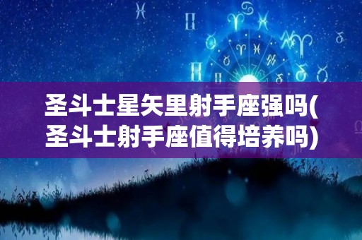 圣斗士星矢里射手座强吗(圣斗士射手座值得培养吗)