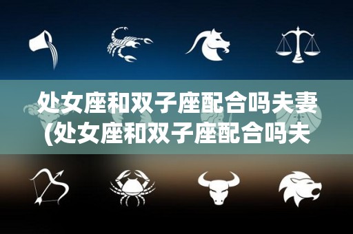 处女座和双子座配合吗夫妻(处女座和双子座配合吗夫妻关系)
