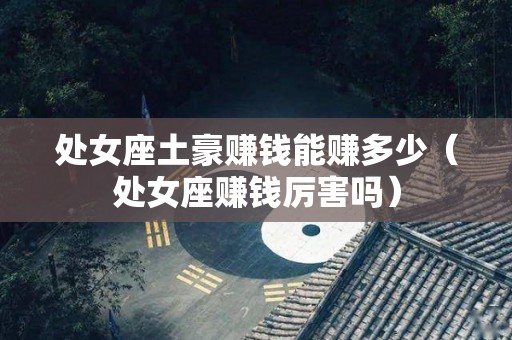 处女座土豪赚钱能赚多少（处女座赚钱厉害吗）