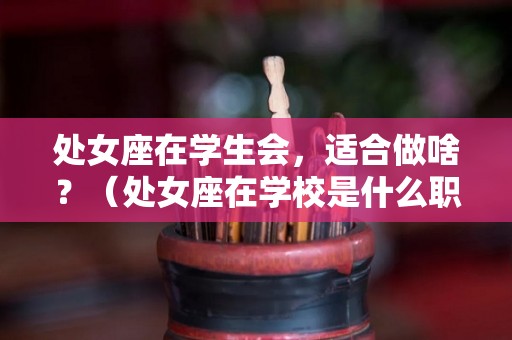 处女座在学生会，适合做啥？（处女座在学校是什么职业）