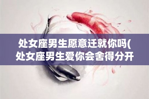 处女座男生愿意迁就你吗(处女座男生爱你会舍得分开吗)