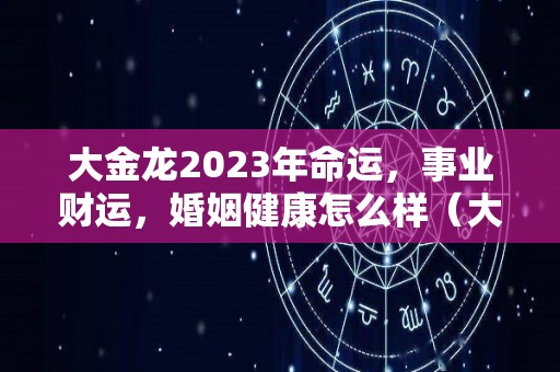 大金龙2023年命运，事业财运，婚姻健康怎么样（大金龙新客车图片）