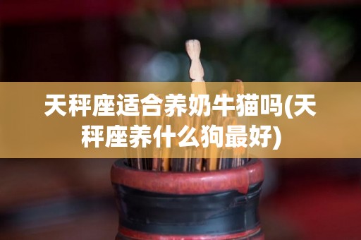天秤座适合养奶牛猫吗(天秤座养什么狗最好)