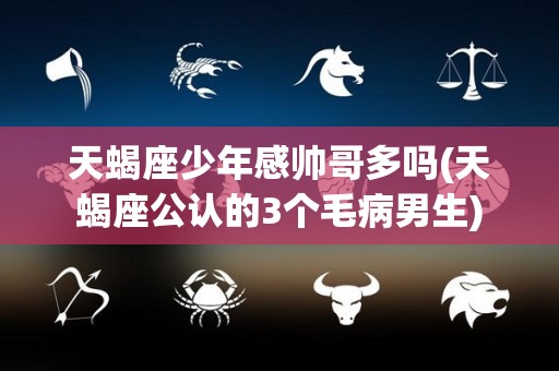 天蝎座少年感帅哥多吗(天蝎座公认的3个毛病男生)