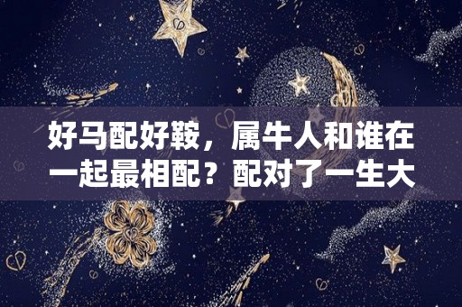 好马配好鞍，属牛人和谁在一起最相配？配对了一生大富大贵（属牛的和马配不配）