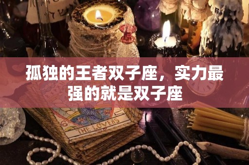孤独的王者双子座，实力最强的就是双子座