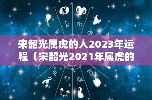 宋韶光属虎的人2023年运程（宋韶光2021年属虎的全年运势）