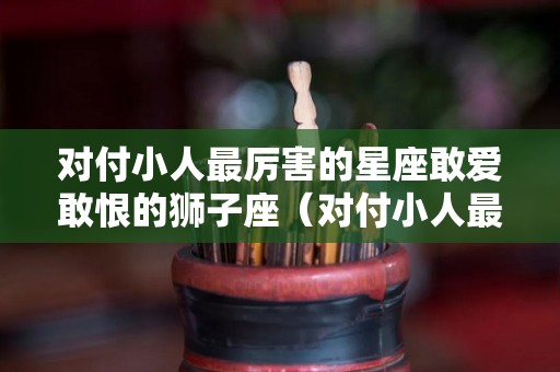 对付小人最厉害的星座敢爱敢恨的狮子座（对付小人最狠的方法）