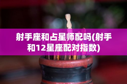 射手座和占星师配吗(射手和12星座配对指数)