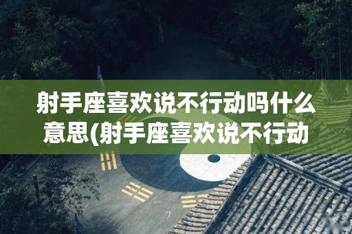 射手座喜欢说不行动吗什么意思(射手座喜欢说不行动吗什么意思呀)