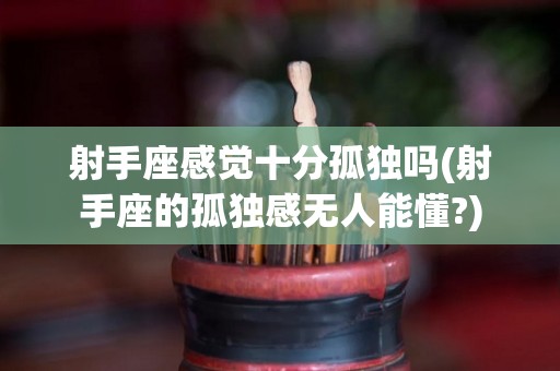 射手座感觉十分孤独吗(射手座的孤独感无人能懂?)