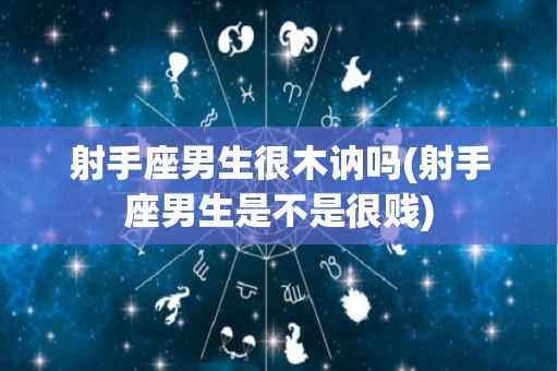 射手座男生很木讷吗(射手座男生是不是很贱)
