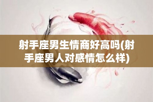 射手座男生情商好高吗(射手座男人对感情怎么样)