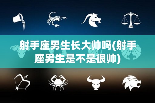 射手座男生长大帅吗(射手座男生是不是很帅)