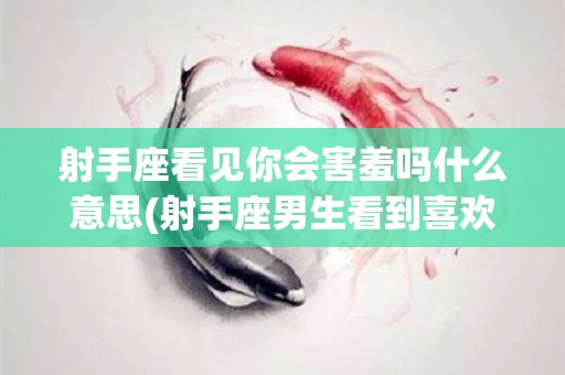 射手座看见你会害羞吗什么意思(射手座男生看到喜欢的人面前害羞吗)