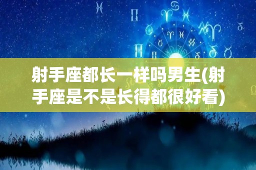 射手座都长一样吗男生(射手座是不是长得都很好看)
