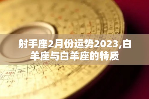 射手座2月份运势2023,白羊座与白羊座的特质