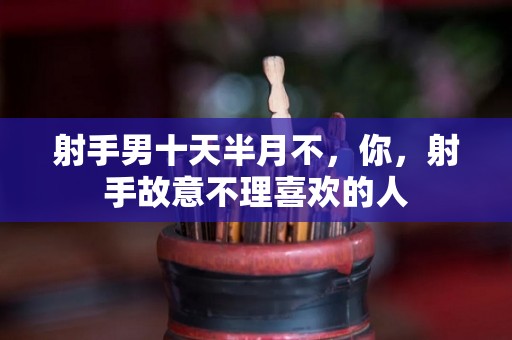 射手男十天半月不，你，射手故意不理喜欢的人