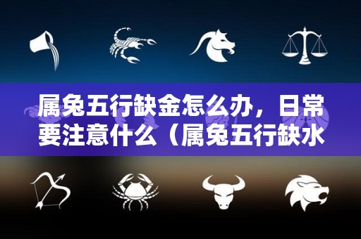 属兔五行缺金怎么办，日常要注意什么（属兔五行缺水怎么办）