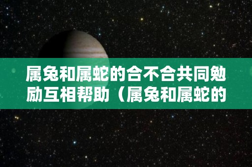 属兔和属蛇的合不合共同勉励互相帮助（属兔和属蛇的合不合得来）