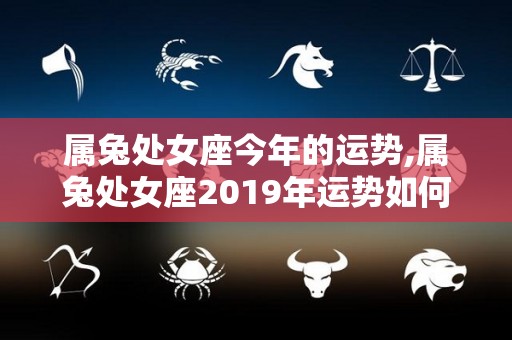 属兔处女座今年的运势,属兔处女座2019年运势如何