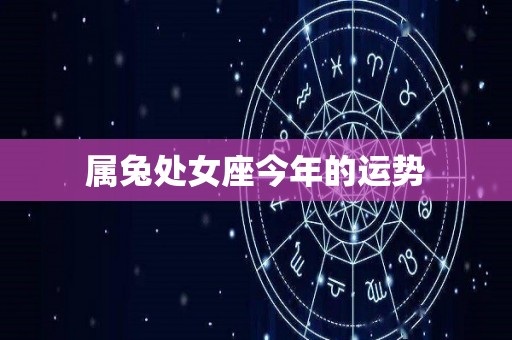 属兔处女座今年的运势