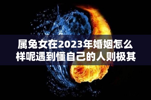 属兔女在2023年婚姻怎么样呢遇到懂自己的人则极其顺利（2023年属兔女可以结婚吗）