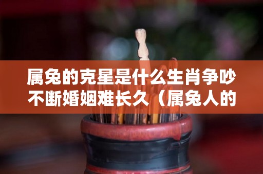 属兔的克星是什么生肖争吵不断婚姻难长久（属兔人的克星是什么肖）