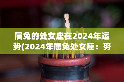 属兔的处女座在2024年运势(2024年属兔处女座：努力工作，财运亨通)