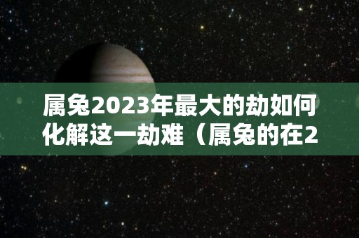 属兔2023年最大的劫如何化解这一劫难（属兔的在2023年的运势怎么样 全年）