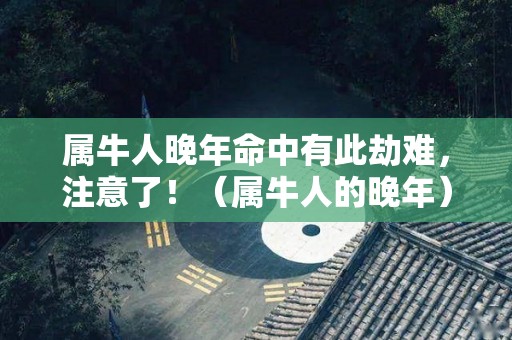 属牛人晚年命中有此劫难，注意了！（属牛人的晚年）