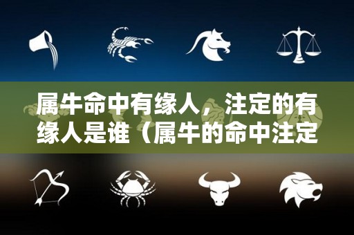 属牛命中有缘人，注定的有缘人是谁（属牛的命中注定的伴侣）