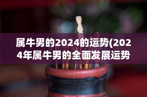 属牛男的2024的运势(2024年属牛男的全面发展运势解析)