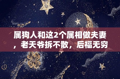 属狗人和这2个属相做夫妻，老天爷拆不散，后福无穷（属狗和属狗可以做夫妻吗）