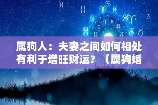 属狗人：夫妻之间如何相处有利于增旺财运？（属狗婚姻配偶）