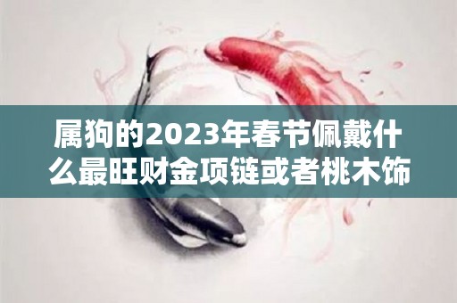属狗的2023年春节佩戴什么最旺财金项链或者桃木饰品（属狗的2021年戴什么吉祥物）