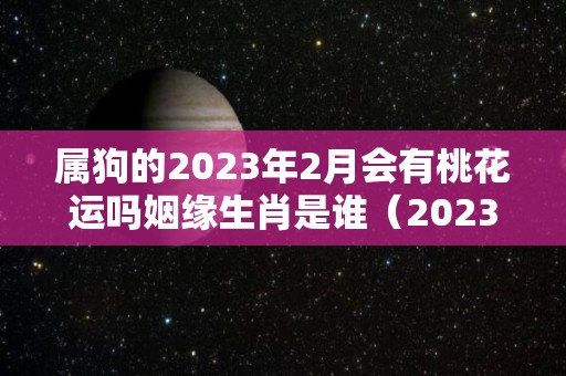 属狗的2023年2月会有桃花运吗姻缘生肖是谁（2023年属狗人的人）