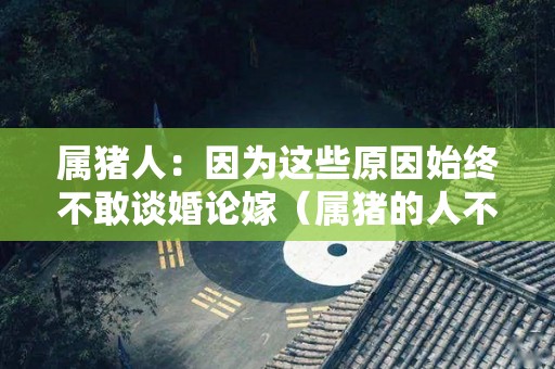 属猪人：因为这些原因始终不敢谈婚论嫁（属猪的人不爱说话吗）