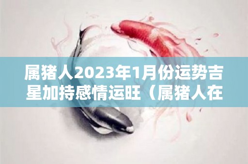 属猪人2023年1月份运势吉星加持感情运旺（属猪人在2023年的运势如何）