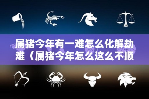 属猪今年有一难怎么化解劫难（属猪今年怎么这么不顺）