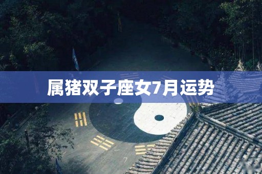 属猪双子座女7月运势
