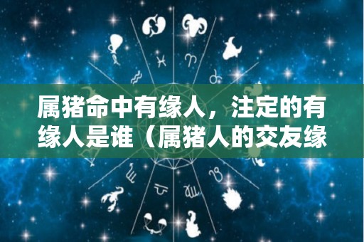属猪命中有缘人，注定的有缘人是谁（属猪人的交友缘分）