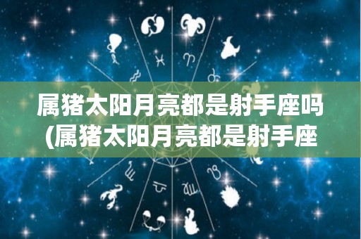 属猪太阳月亮都是射手座吗(属猪太阳月亮都是射手座吗男)