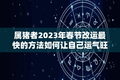 属猪者2023年春节改运最快的方法如何让自己运气旺起来（属猪人2023年）