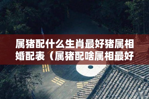 属猪配什么生肖最好猪属相婚配表（属猪配啥属相最好）