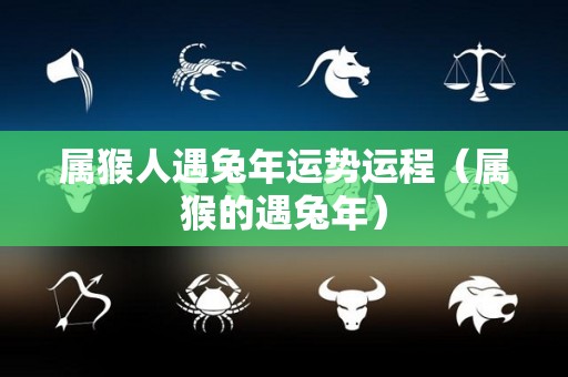 属猴人遇兔年运势运程（属猴的遇兔年）
